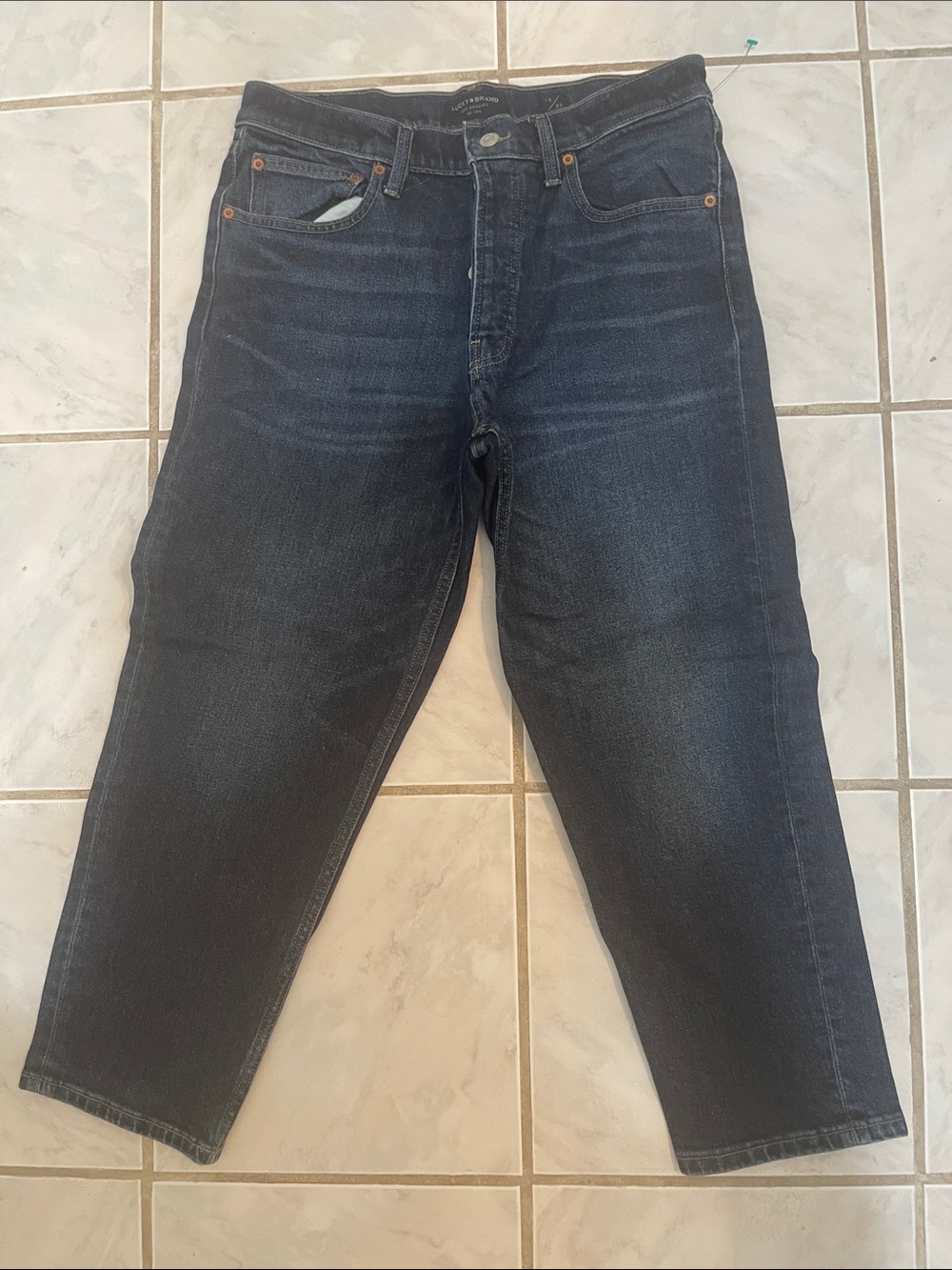 Lucky Brand Dark Wash Straight Leg Jeans Button Fly Women's Size 10/30